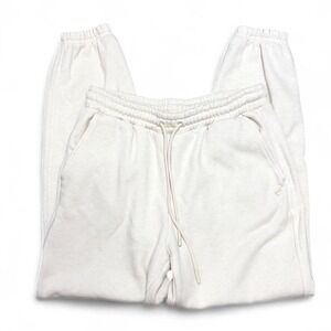 Fabletics White Jogger Sweatpants Womens Small Loungewear Activewear